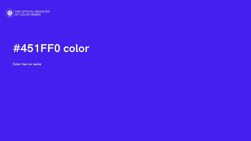 #451FF0 color image