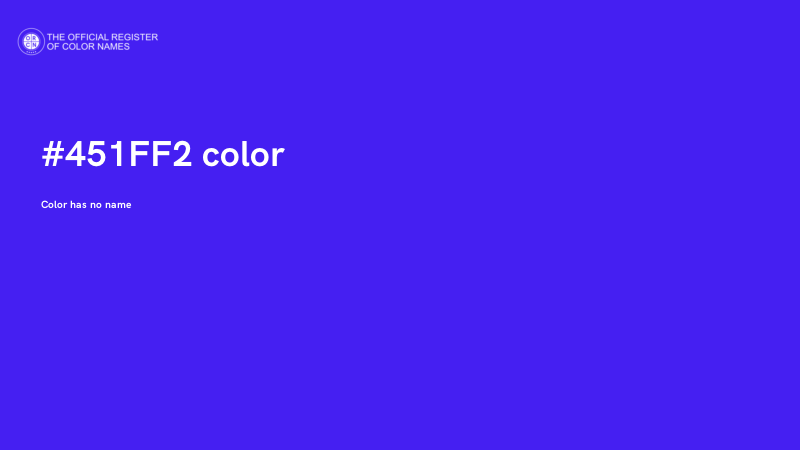 #451FF2 color image