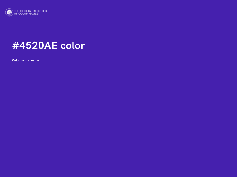 #4520AE color image