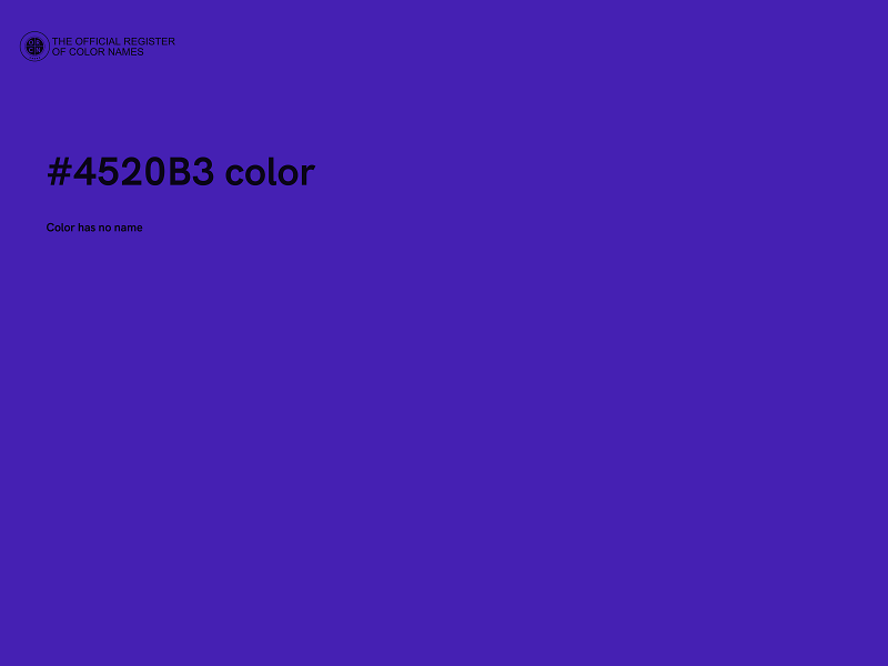 #4520B3 color image