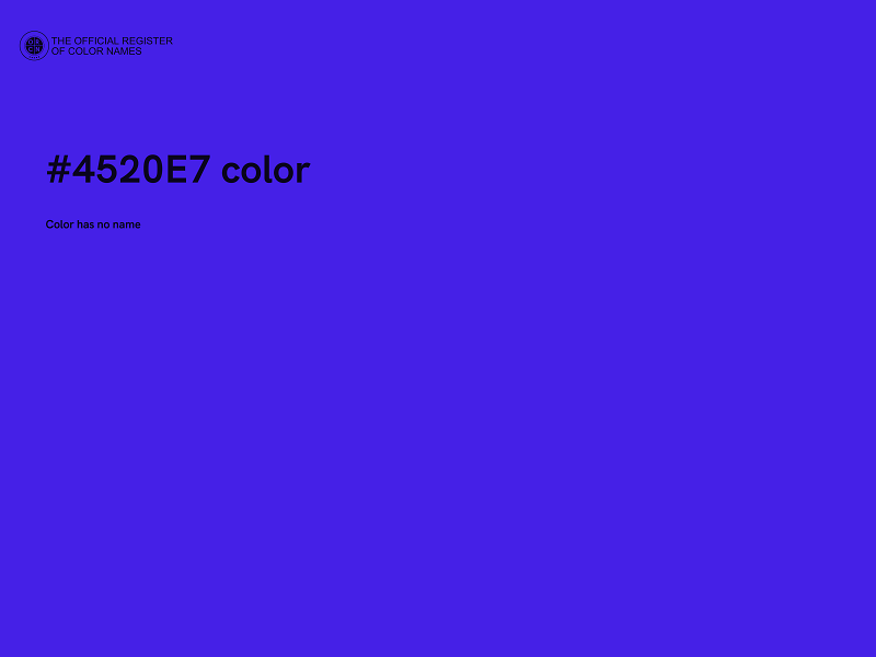 #4520E7 color image