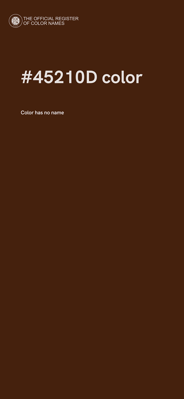 #45210D color image