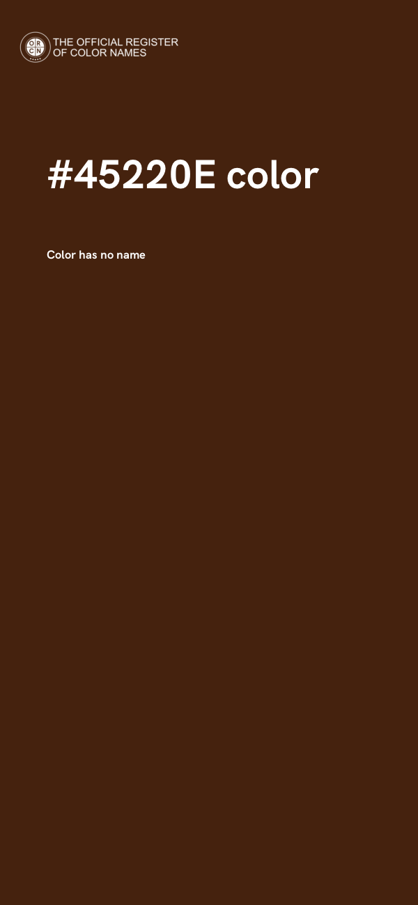 #45220E color image