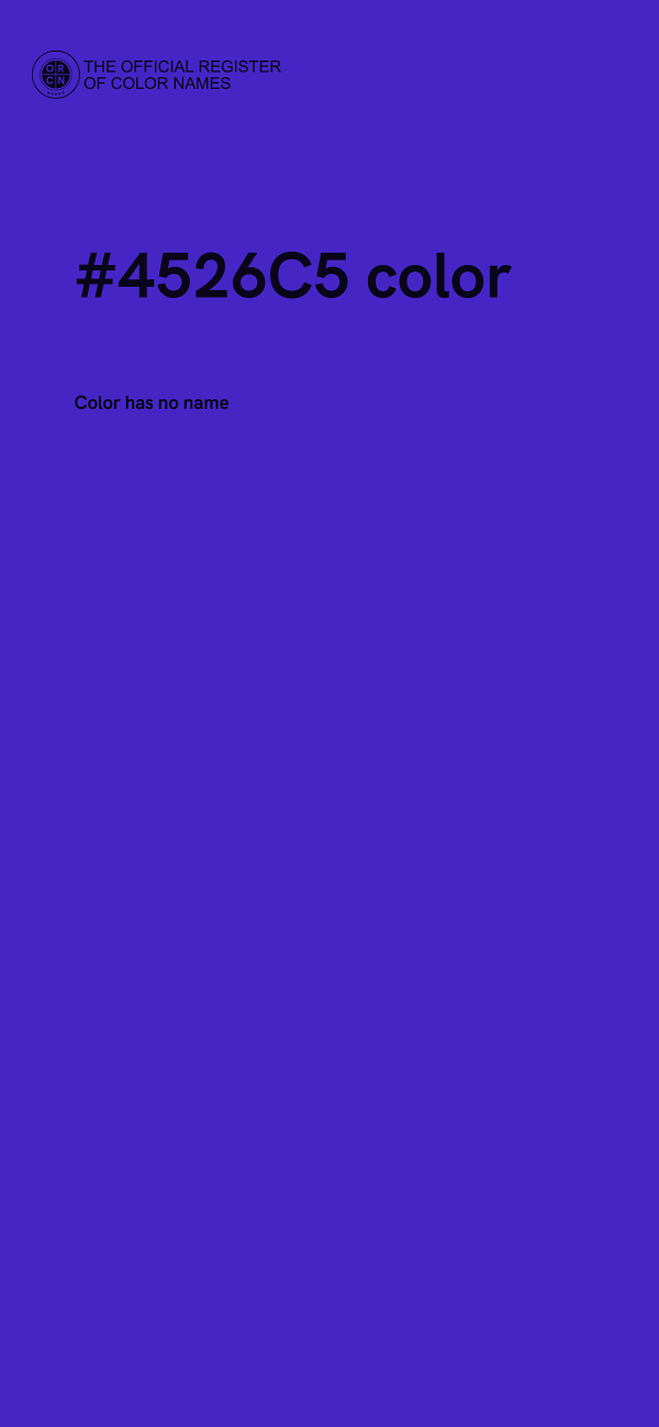 #4526C5 color image