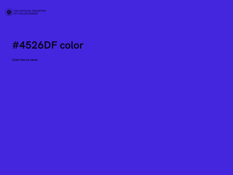 #4526DF color image