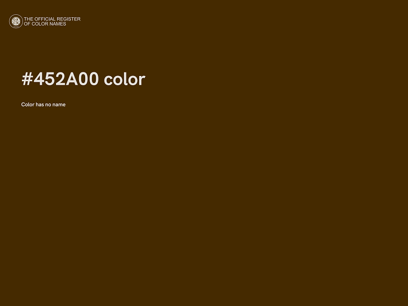 #452A00 color image