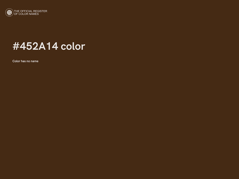 #452A14 color image