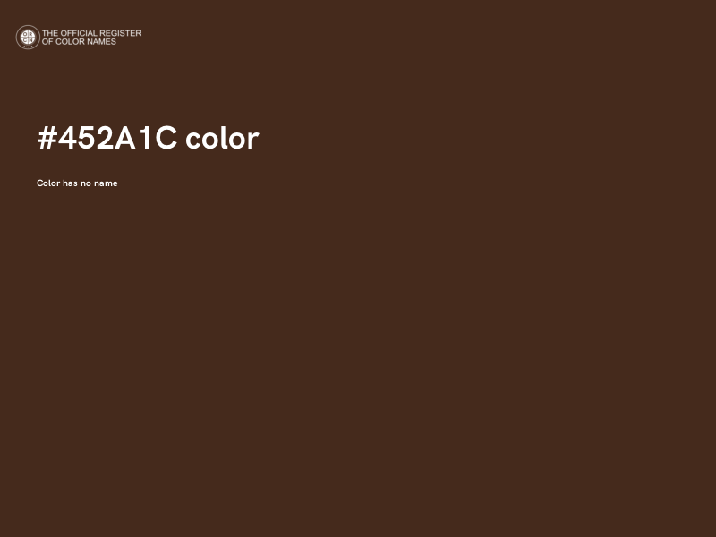 #452A1C color image