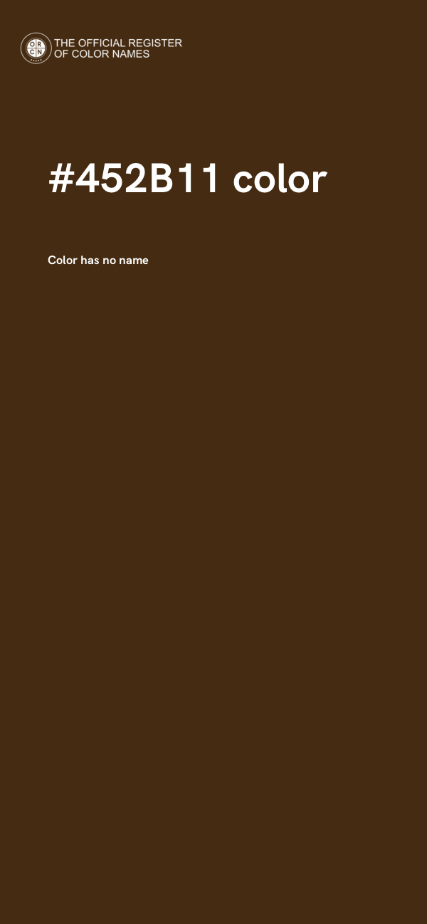#452B11 color image
