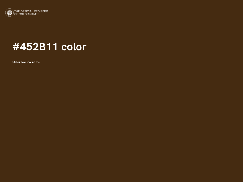 #452B11 color image