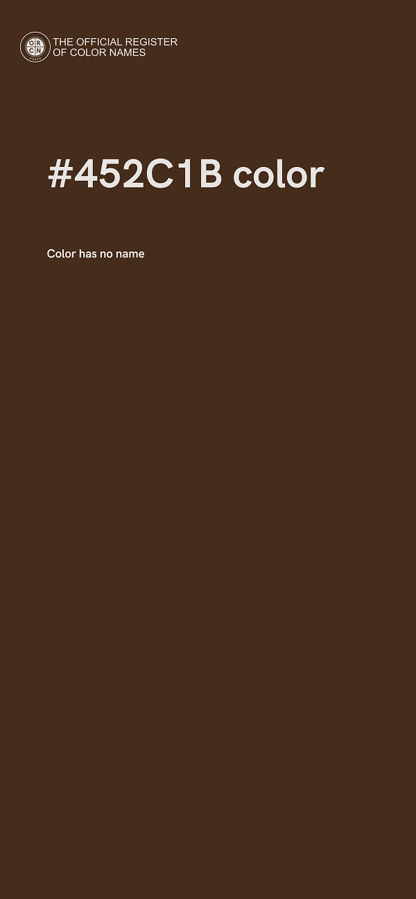 #452C1B color image