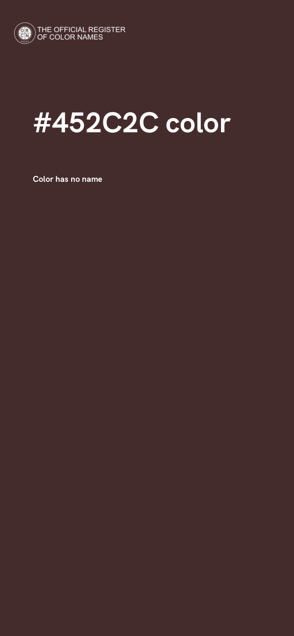 #452C2C color image