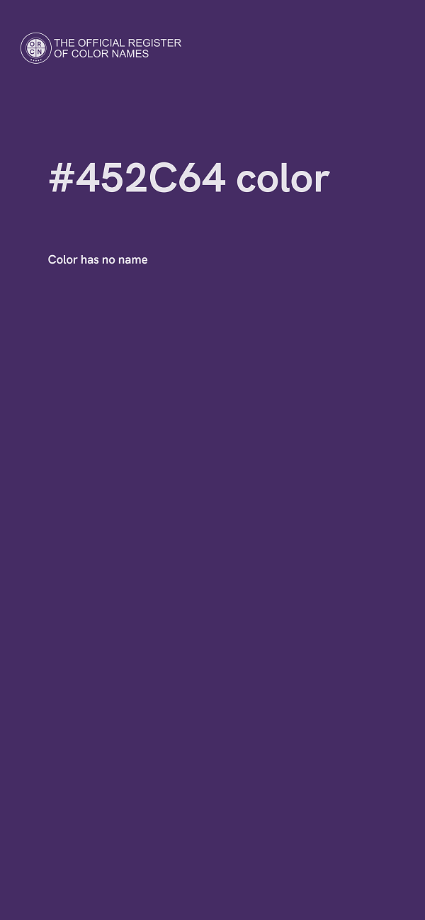 #452C64 color image