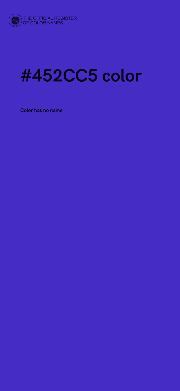 #452CC5 color image