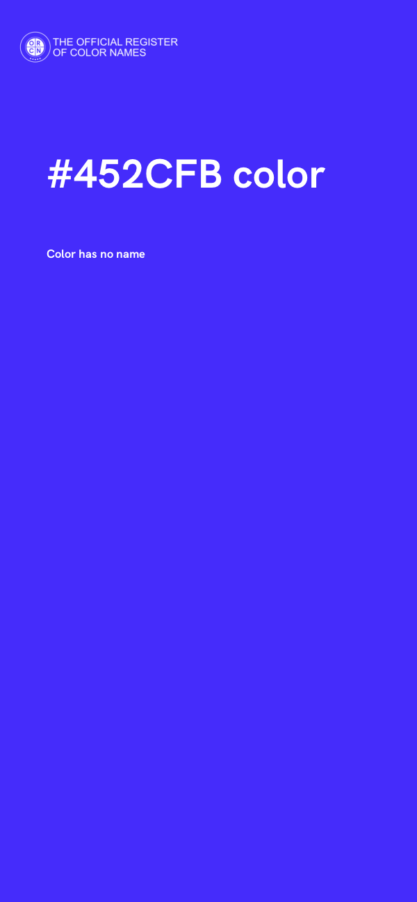 #452CFB color image
