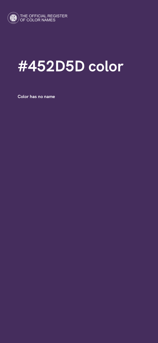 #452D5D color image