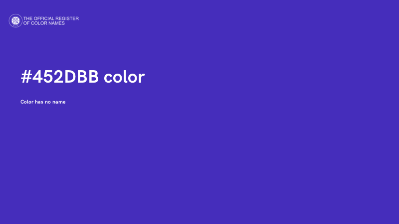 #452DBB color image