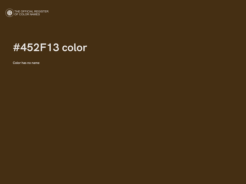 #452F13 color image