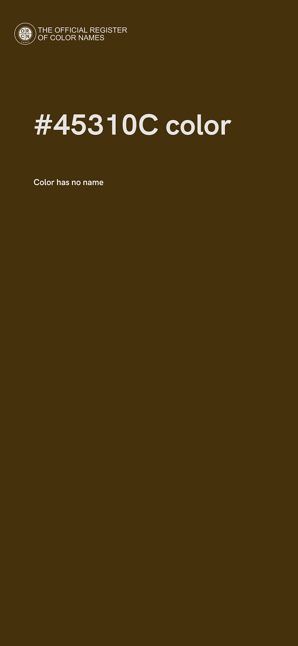 #45310C color image