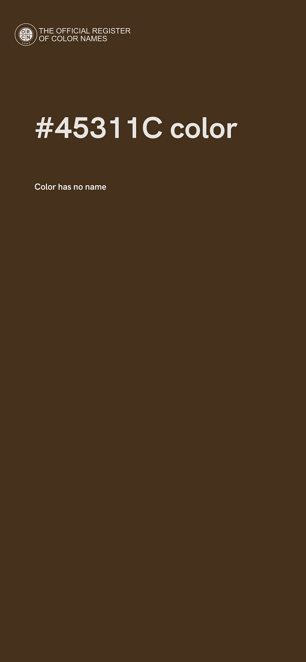 #45311C color image