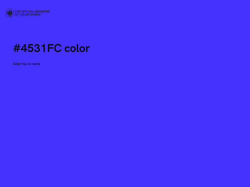 #4531FC color image