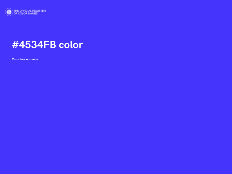 #4534FB color image