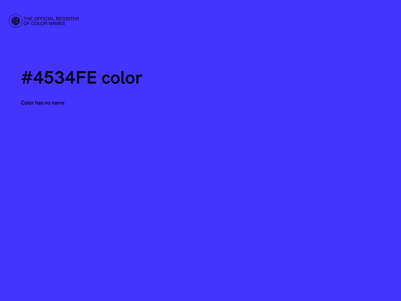 #4534FE color image