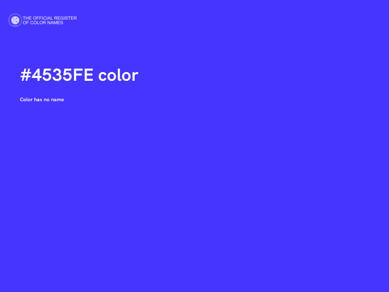 #4535FE color image