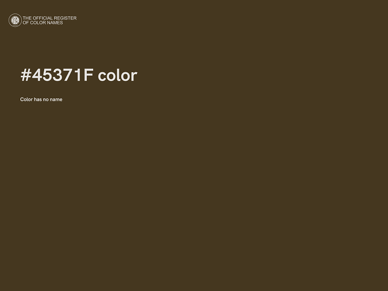 #45371F color image
