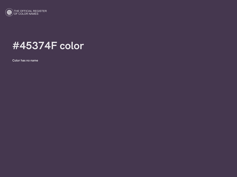 #45374F color image