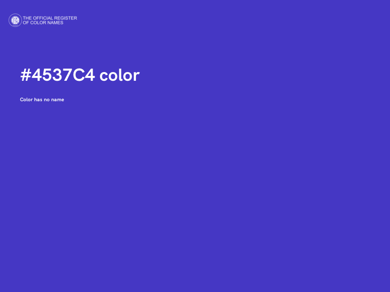 #4537C4 color image