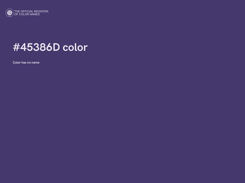 #45386D color image