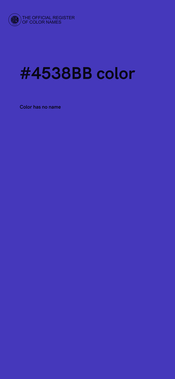 #4538BB color image