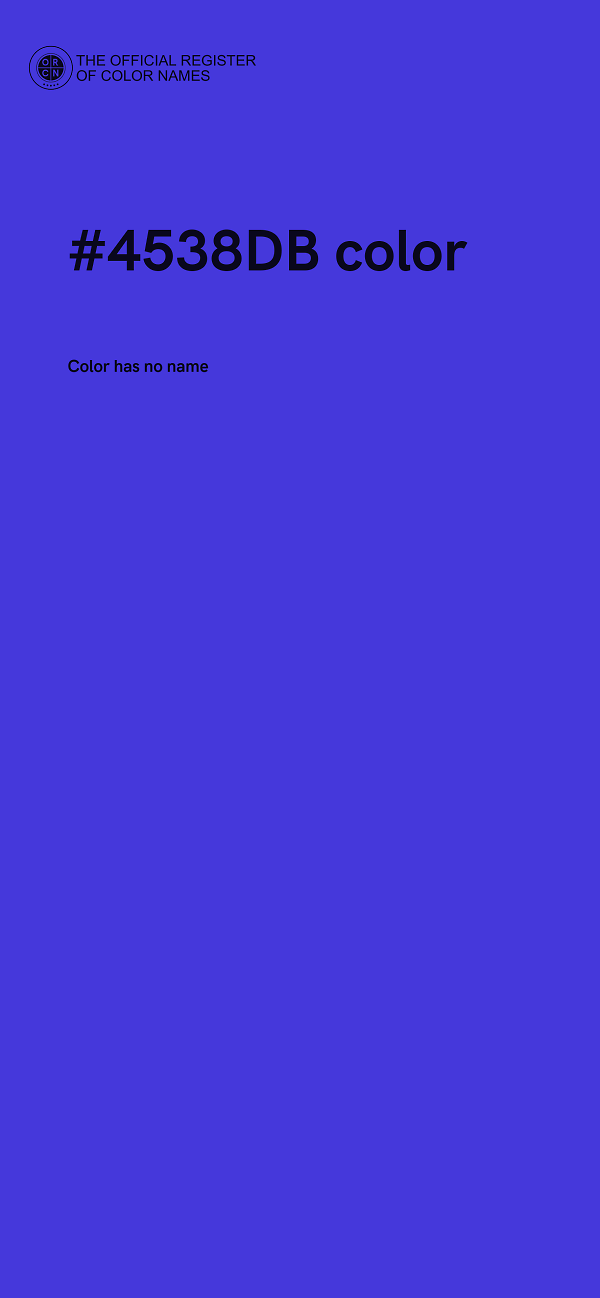 #4538DB color image