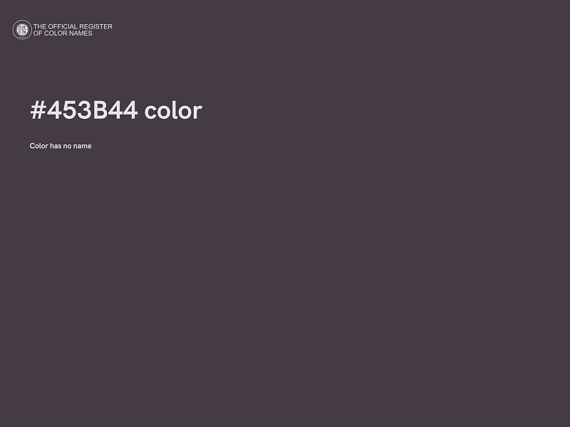 #453B44 color image