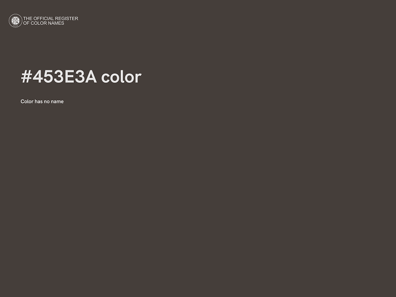 #453E3A color image