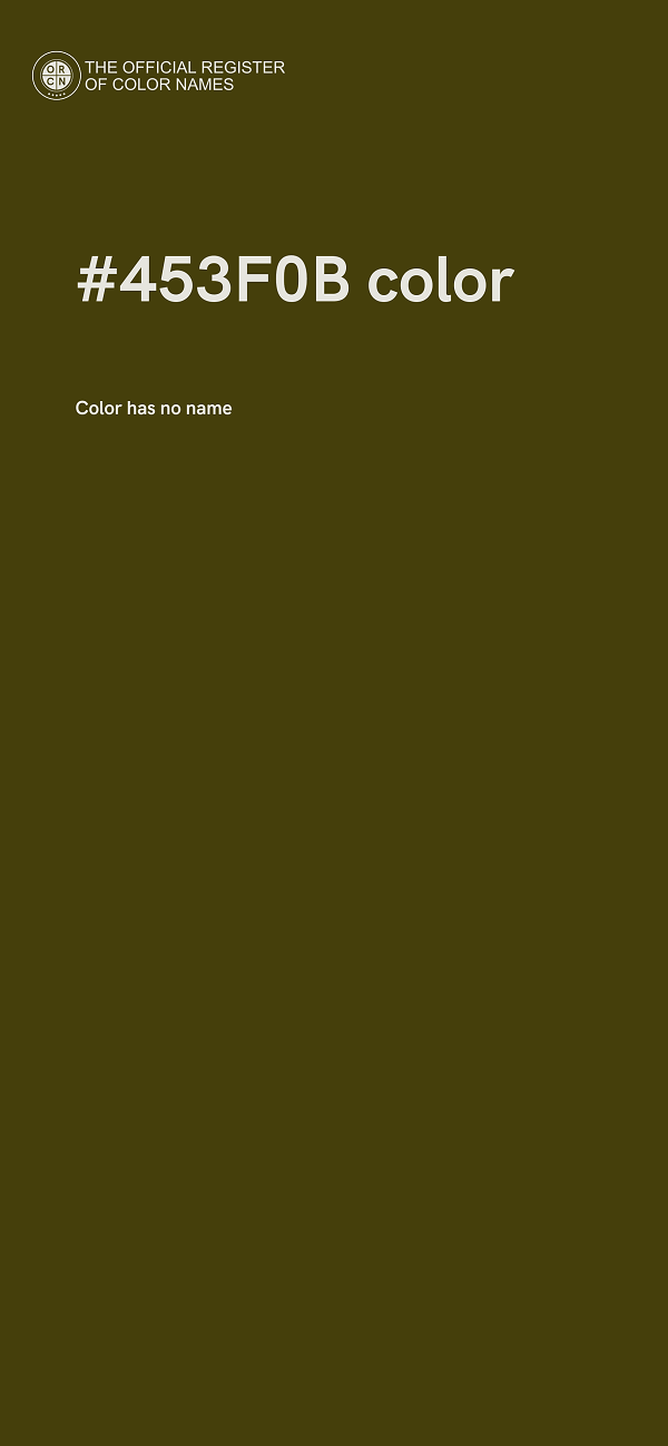 #453F0B color image