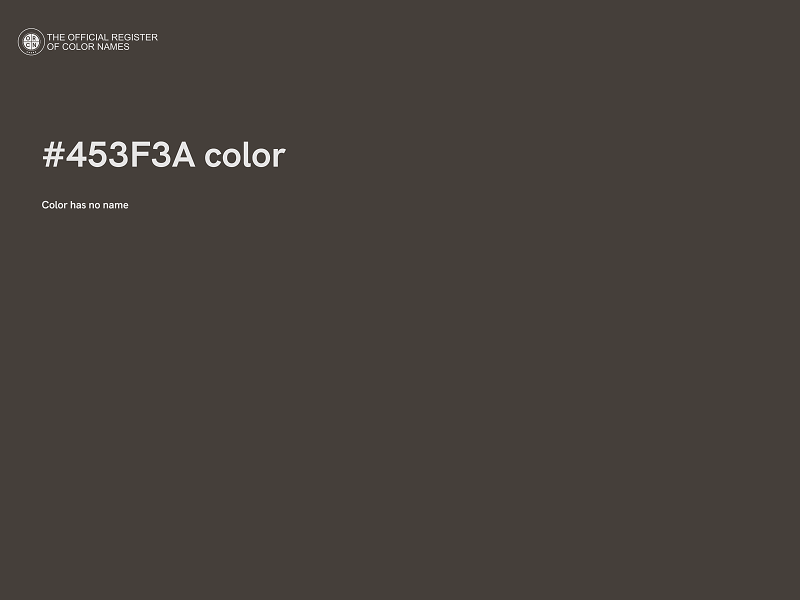 #453F3A color image