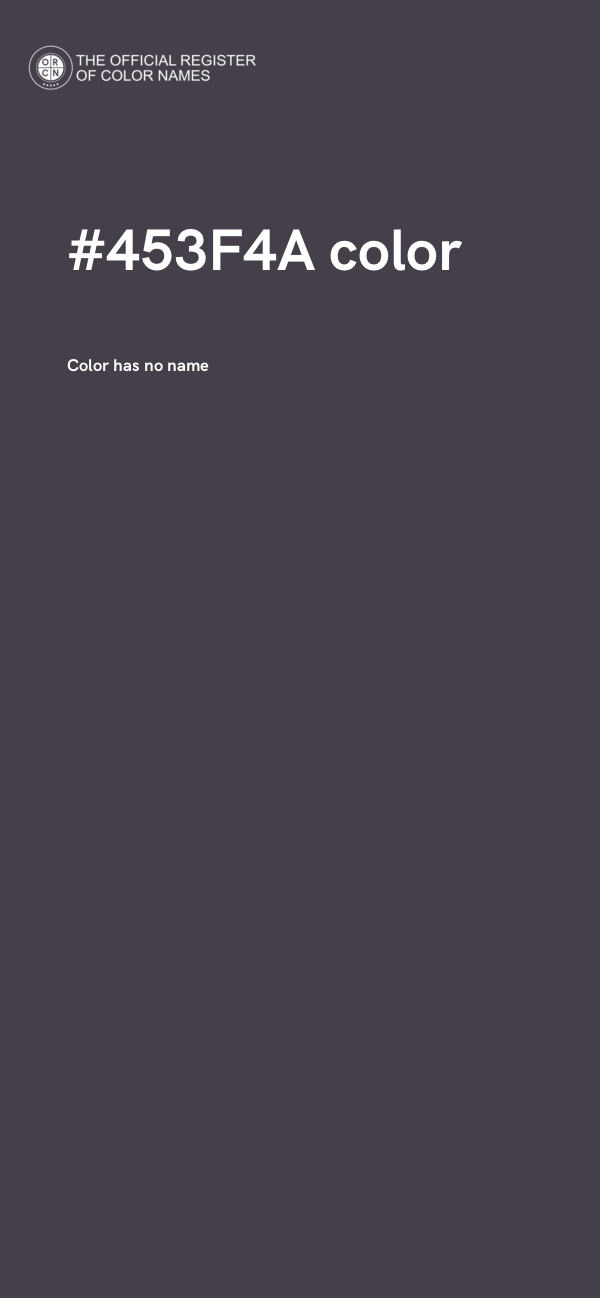 #453F4A color image