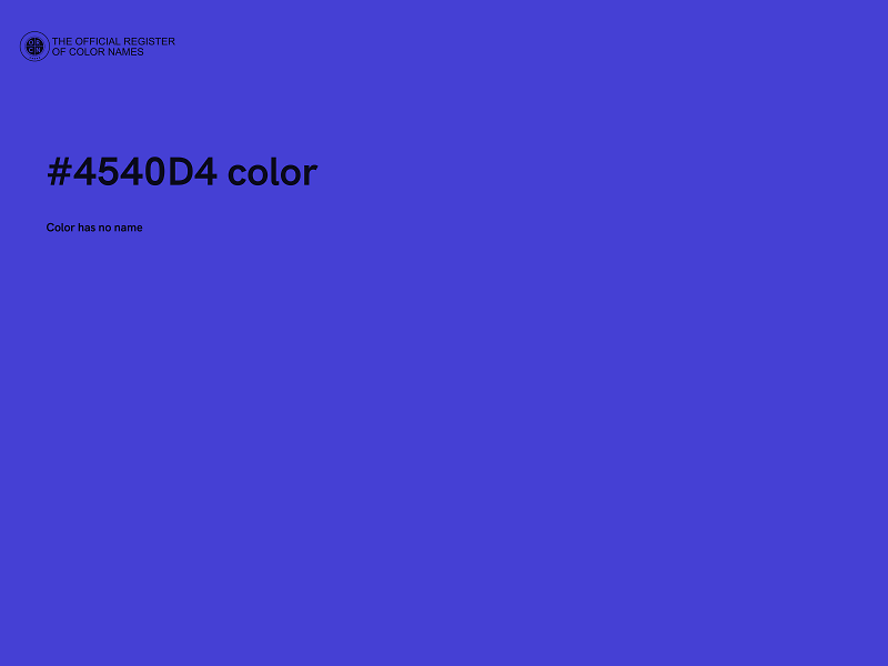 #4540D4 color image