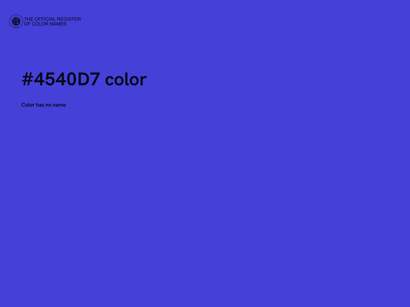 #4540D7 color image