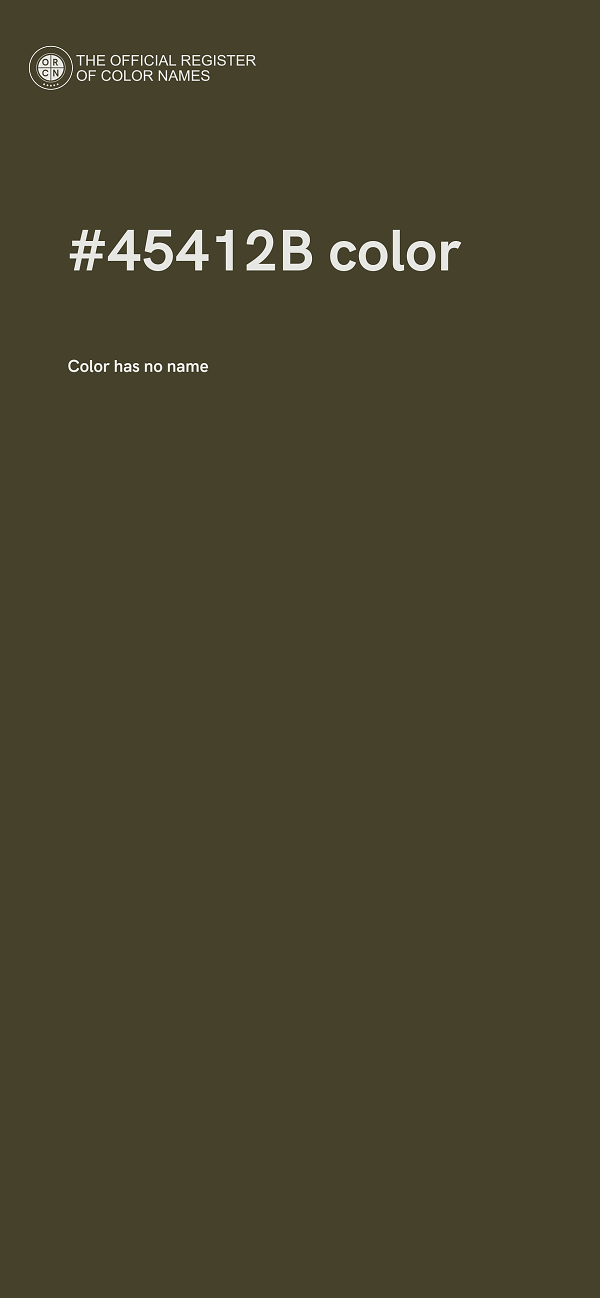 #45412B color image