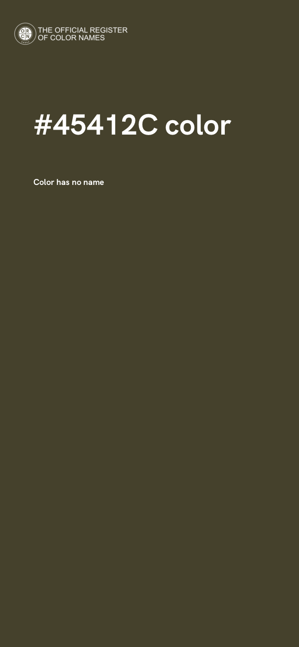 #45412C color image