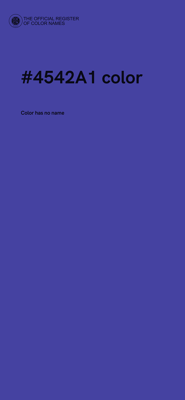 #4542A1 color image