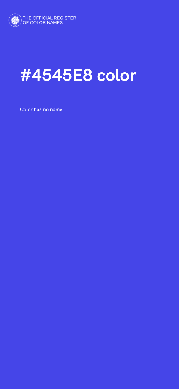 #4545E8 color image