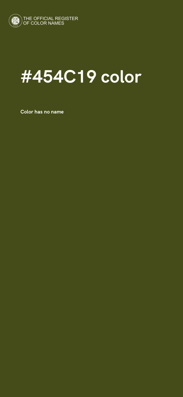 #454C19 color image