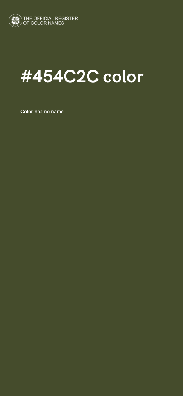 #454C2C color image