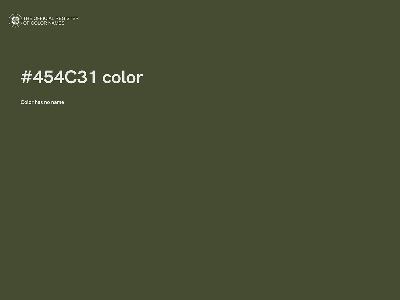 #454C31 color image