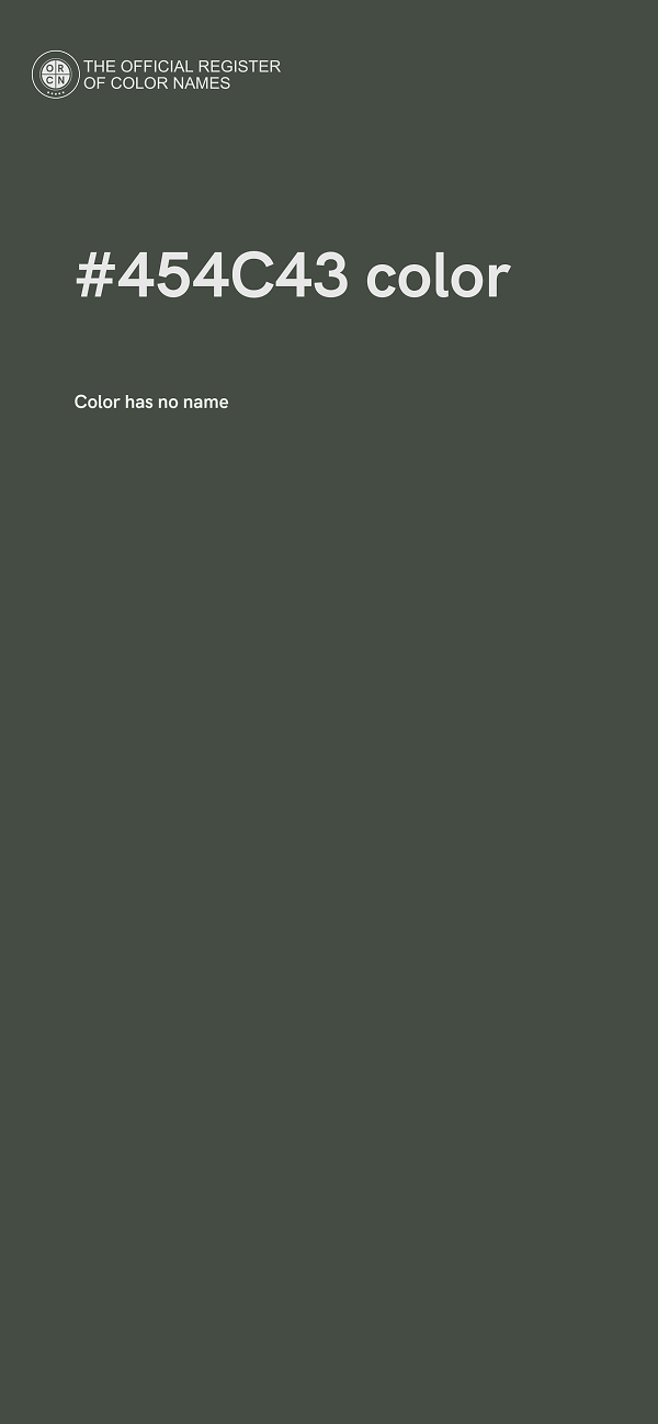 #454C43 color image