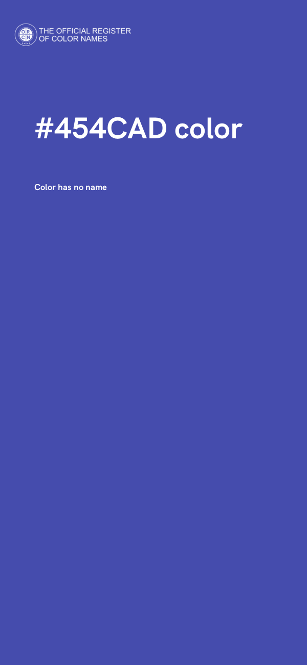 #454CAD color image